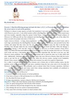 Cô vũ mai phương tuyển chọn 53 câu hỏi đọc HIỂU  hay và đặc sắc  FULL lời giải chi tiết (phần 2) 