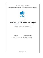 Khóa luận tốt nghiệp kế toán   kiểm toán hoàn thiện công tác kế toán thanh toán với người mua, người bán tại công ty TNHH MTV công nghiệp nhựa kim sơn 