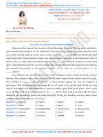 Cô vũ mai phương tuyển chọn câu hỏi điền từ vào đoạn văn hay và đặc sắc  FULL lời giải chi tiết (phần 4) 