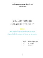 Khóa luận tốt nghiệp quản trị nguồn nhân lực hoàn thiện công tác tạo động lực cho người lao động tại CTCP đầu tư thương mại và dịch vụ   tập đoàn TKV 