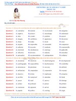 Cô vũ mai phương tuyển chọn 68 câu hỏi từ  TRỌNG âm  hay và đặc sắc  FULL lời giải chi tiết 