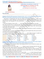 Cô vũ mai phương tuyển chọn câu hỏi điền từ vào đoạn văn hay và đặc sắc  FULL lời giải chi tiết (phần 2) 