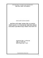 (Sáng kiến kinh nghiệm) hướng dẫn học sinh lớp 12 cơ bản phân dạng và nắm được phương pháp giải bài tập phần hạt nhân nguyên tử 