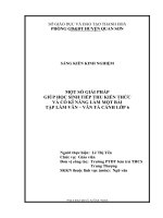 (Sáng kiến kinh nghiệm) một số giải pháp giúp học sinh tiếp thu kiến thức và có kĩ năng làm một bài tập làm văn   văn tả cảnh lớp 6 