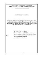 (Sáng kiến kinh nghiệm) sử dụng phương pháp so sánh trong dạy học phần văn bản nhằm nâng cao chất lượng bộ môn ngữ văn 7 ở trường PTDTBT THCS xuân lẹ, thường xuân  