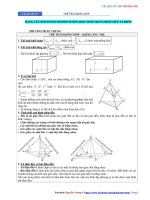 Chuyên đề 10:Ôn tập toán   thể tích khối chóp  ( Gồm câu hỏi + đáp án)