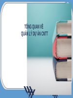 Bài giảng Quản lý dự án công nghệ thông tin - Chương 1: Tổng quan về quản lý dự án CNTT