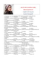 12  130 câu TRẮC NGHIỆM ĐỒNG NGHĨA (sám sát SGK 10,11,12) 