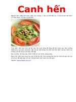 Canh hen