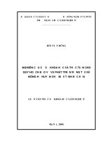 (Luận văn thạc sĩ) nghiên cứu cơ sở khoa học và thực tiễn cho quy hoạch bảo vệ và phát triển rừng tại xã nông hạ   huyện chợ mới   tỉnh bắc cạn​ 
