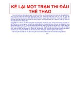 KE LAI MOT TRAN THI DAU THE THAO