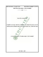 (Luận văn thạc sĩ) nghiên cứu đặc trưng lâm học của một số loài cây gỗ trồng rừng phòng hộ tại huyện trảm tấu, tỉnh yên bái​ 