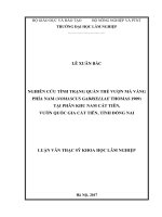 (Luận văn thạc sĩ) nghiên cứu tình trạng quần thể vượn má vàng phía nam (nomascus gabrieliae thomas 1909) tại phân khu nam cát tiên, tỉnh đồng nai​ 