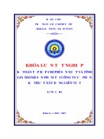KHÓA LUẬN TỐT NGHIỆP KẾ TOÁN TẬP HỢP CHI PHÍ SẢN XUẤT VÀ TÍNH GIÁ THÀNH SẢN PHẨM TẠI CÔNG TY CỔ PHẦN KỸ THUẬT XÂY DỰNG LIÊN VIỆT