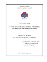 NGHIÊN CỨU, XÂY DỰNG MƠ HÌNH ĐIỀU KHIỂN, GIÁM SÁT TRẠM RỬA XE THÔNG MINH LUẬN VĂN THẠC SĨ CHUYÊN NGÀNH: KỸ THUẬT ĐIỆN TỬ