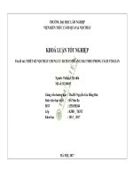 KHOÁ LUẬN TỐT NGHIỆP Tên đề tài: THIẾT KẾ NỘI THẤT CHUNG CƢ HATECO HOÀNG MAI THEO PHONG CÁCH TỐI GIẢN Ngành: Thiết kế Nội thất