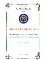 KHÓA LUẬN TỐT NGHIỆP ĐẠI HỌC PHÂN TÍCH CÁC YÊU TỐ ẢNH HƯỞNG ĐẾN ĐỘNG LỰC LÀM VIỆC CỦA NHÂN VIÊN TẠI CÔNG TY CỔ PHẦN XNK QUẢNG BÌNH