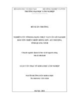 (Luận văn thạc sĩ) nghiên cứu tính đa dạng thực vật cây gỗ tại khu bảo tồn thiên nhiên đồng sơn   kỳ thượng   tỉnh quảng ninh​ 