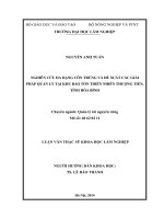 (Luận văn thạc sĩ) nghiên cứu đa dạng côn trùng và đề xuất các giải pháp quản lý tại khu bảo tồn thiên nhiên thượng tiến, tỉnh hòa bình​ 