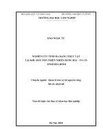 (Luận văn thạc sĩ) nghiên cứu tính đa dạng thực vật tại khu bảo tồn thiên nhiên hang kia   pà cò tỉnh hòa bình 
