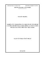 (Luận văn thạc sĩ) nghiên cứu ảnh hưởng của một số yếu tố chế độ cắt đến chi phí năng lượng riêng và chất lượng gia công trên máy tiện CZ6240A​ 