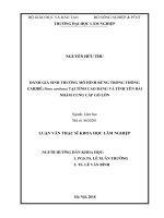 (Luận văn thạc sĩ) đánh giá sinh trưởng mô hình rừng trồng thông caribê (pinus caribaea) tại tỉnh cao bằng và tỉnh yên bái nhằm cung cấp gỗ lớn​ 