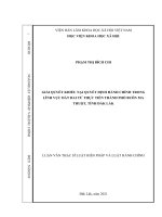 Luận văn thạc sĩ giải quyết khiếu nại quyết định hành chính trong lĩnh vực đất đai từ thực tiễn thành phố buôn ma thuột, tỉnh đắk lắk 