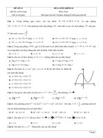 Đề thi thử TN THPT 2021   môn toán   bộ đề theo mức độ   GV ĐHSP   đề 23   file word có lời giải 