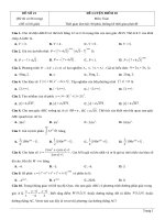 Đề thi thử TN THPT 2021   môn toán   bộ đề theo mức độ   GV ĐHSP   đề 21   file word có lời giải 
