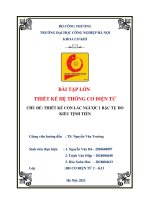 Thiết kế con lắc ngược 1 bậc tự do kiểu tịnh tiến