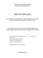Xây dựng ứng dụng tra cứu và trao đổi thông tin trên di động cho sinh viên trường đại học thủ dầu một 