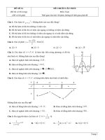 Đề thi thử TN THPT 2021   môn toán   bộ đề theo mức độ   GV ĐHSP   đề 13   file word có lời giải 