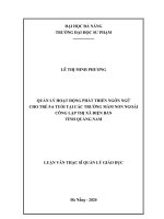 Quản lý hoạt động phát triển ngôn ngữ cho trẻ 5 6 tuổi tại các trường mầm non ngoài công lập thị xã điện bàn tỉnh quảng nam     