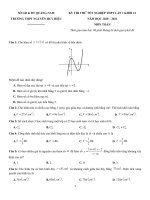 45  đề thi thử TN THPT 2021   môn toán   THPT nguyễn huy hiệu   quảng nam   lần 1   file word có lời giải 
