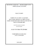 Nghiên cứu cấu trúc và giải pháp bảo vệ, phục hồi rừng tự nhiên có loài nghiến (burretiodendron hsienmu) phân bố tập trung ở tỉnh điện biên​ 