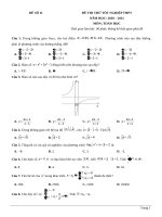 11  đề thi thử TN THPT 2021   môn toán   nhóm GV MGB   đề 11   file word có lời giải chi tiết 