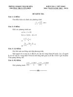 Tiet 58 Kiem tra 1 tiet chuong 3 Dai so 8 HKII