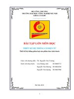 Thiết kế hệ thống phân loại sản phẩm theo kích thước