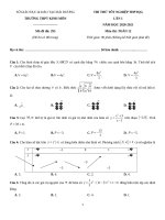 6  đề thi thử TN THPT 2021   môn toán   THPT kinh môn   hải dương   lần 1   file word có lời giải 