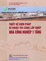 Thiết kế biện pháp kĩ thuật thi công lắp ghép nhà công nghiệp 1 tầng - TS. Nguyễn Đình Thám