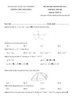 12  đề thi thử TN THPT 2021   môn toán   THPT tam dương   vĩnh phúc   lần 2   file word có lời giải 