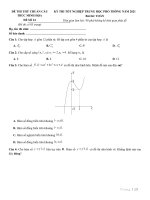 24  đề thi thử TN THPT 2021   môn toán   bộ đề chuẩn cấu trúc minh họa   đề 24   file word có lời giải 