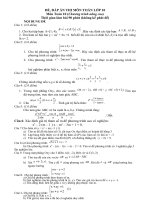 De Dan thi HK1 mon Toan Lop 10