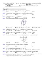 27  đề thi thử TN THPT 2021   môn toán   bộ đề chuẩn cấu trúc minh họa   đề 27   file word có lời giải 