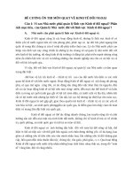 ĐỀ CƯƠNG ôn THI môn QLKT về KINH tế đối NGOẠI 