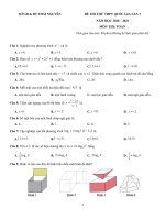 37  đề thi thử TN THPT 2021   môn toán   sở GD đt thái nguyên   lần 1   file word có lời giải 