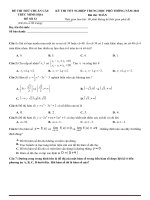 32  đề thi thử TN THPT 2021   môn toán   bộ đề chuẩn cấu trúc minh họa   đề 32   file word có lời giải 