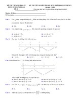 38  đề thi thử TN THPT 2021   môn toán   bộ đề chuẩn cấu trúc minh họa   đề 38   file word có lời giải 