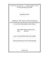 Luận văn thạc sĩ nghiên cứu thực trạng và đề xuất giải pháp nâng cao hiệu quả chi trả dịch vụ môi trường rừng lưu vực thủy điện khe bố, tỉnh nghệ an​ 