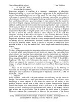 (Sáng kiến kinh nghiệm) using of interdisciplinary knowledge to improve students’ learning interest in teaching part b  speaking unit 10 nature in danger 